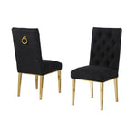 Modern Tufted Back Boucle Dining Side Chair with Polished Chrome Legs (SC570 - 7) by Quality Living Furniture