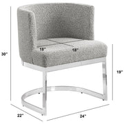 SC90-7 & SC590-7: Velvet Side Chair with Chrome Finish Legs (Set of 1)