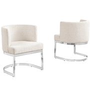 SC90-7 & SC590-7: Velvet Side Chair with Chrome Finish Legs (Set of 1)