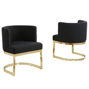 SC90-7 & SC590-7: Velvet Side Chair with Chrome Finish Legs (Set of 1)