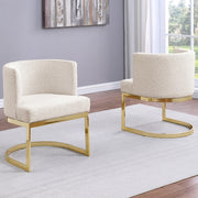 SC90-7 & SC590-7: Velvet Side Chair with Chrome Finish Legs (Set of 1)