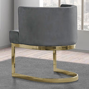 SC90-7 & SC590-7: Velvet Side Chair with Chrome Finish Legs (Set of 1)