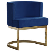 SC90-7 & SC590-7: Velvet Side Chair with Chrome Finish Legs (Set of 1)