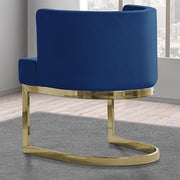 SC90-7 & SC590-7: Velvet Side Chair with Chrome Finish Legs (Set of 1)