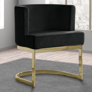 SC90-7 & SC590-7: Velvet Side Chair with Chrome Finish Legs (Set of 1)