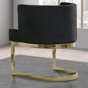 SC90-7 & SC590-7: Velvet Side Chair with Chrome Finish Legs (Set of 1)