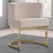 SC90-7 & SC590-7: Velvet Side Chair with Chrome Finish Legs (Set of 1)