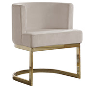 SC90-7 & SC590-7: Velvet Side Chair with Chrome Finish Legs (Set of 1)