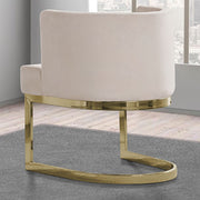 SC90-7 & SC590-7: Velvet Side Chair with Chrome Finish Legs (Set of 1)