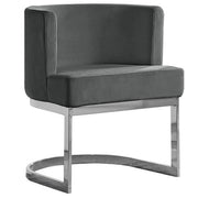 SC90-7 & SC590-7: Velvet Side Chair with Chrome Finish Legs (Set of 1)