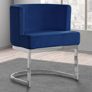 SC90-7 & SC590-7: Velvet Side Chair with Chrome Finish Legs (Set of 1)