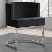 SC90-7 & SC590-7: Velvet Side Chair with Chrome Finish Legs (Set of 1)