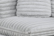 Oversized Modular Sectional Sofa, Deep Seat Cloud Couch in [Corduroy / Boucle] with Natural Wood Legs