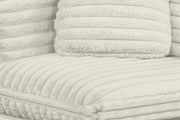 Oversized Modular Sectional Sofa, Deep Seat Cloud Couch in [Corduroy / Boucle] with Natural Wood Legs