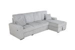 Corduroy Sectional with Pull Out Bed, Storage, and Drop-Down Table (SE40-2) by Quality Living Furniture
